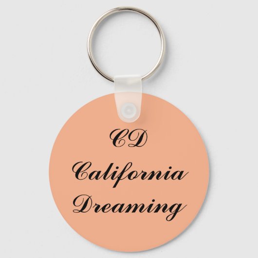 California Dreaming Monogram Sleutelhanger (Voorkant)