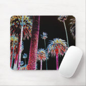 California Dreaming Neon Palm Tree Muismat Art (Met muis)