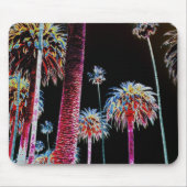 California Dreaming Neon Palm Tree Muismat Art (Voorkant)