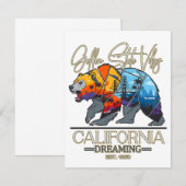 CALIFORNIA DREAMING NOTITIEKAARTJE (Voorkant / Achterkant)