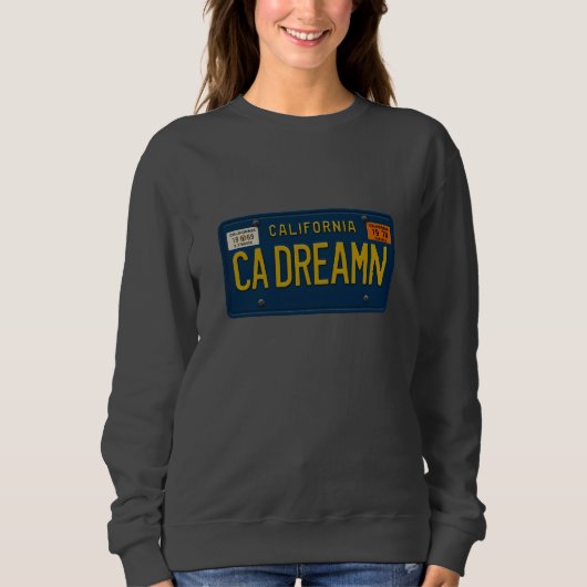 California Dreaming - Retro 1969 License Plate Trui (Voorkant)