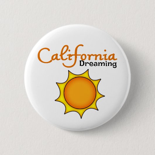 California Dreaming Ronde Button 5,7 Cm (Voorkant)