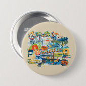 California Dreaming Ronde Button 7,6 Cm (Voorkant /achterkant)