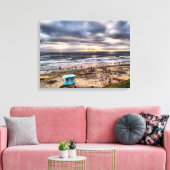 California Dreaming - Solana Beach, CA Canvas Afdruk (Insitu (Woonkamer))