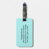 California Dreaming Sunny Zee Sand Surfing Scene Bagagelabel (Achterkant verticaal)