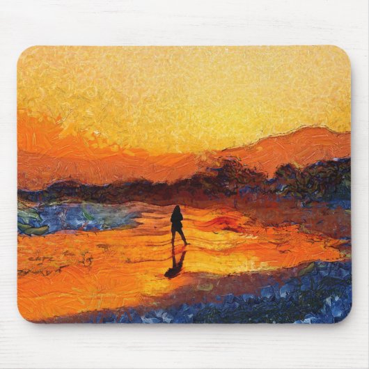 California Dreaming Sunset Mousepad Muismat (Voorkant)