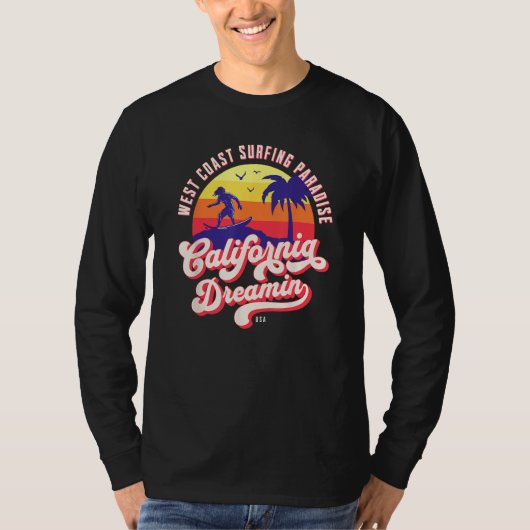 California Dreaming Surfing T-shirt (Voorkant)