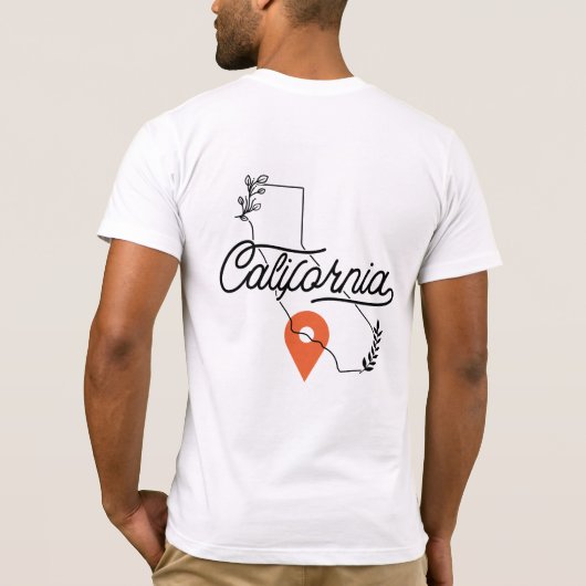"California Dreaming'' T-shirt  (Achterkant)