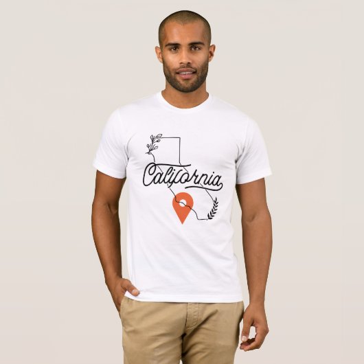 "California Dreaming'' T-shirt  (Voorkant volledig)