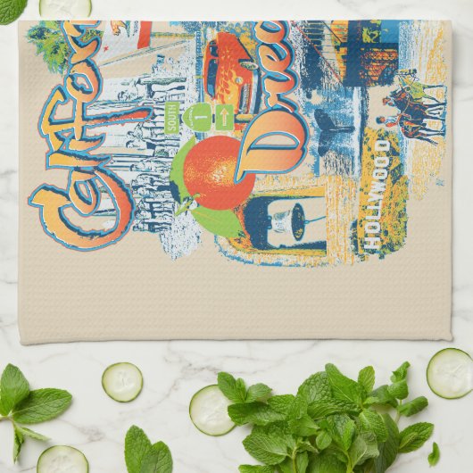 California Dreaming Theedoek (Gevouwen)