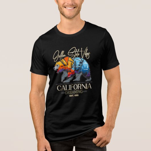 CALIFORNIA DREAMING Tri-Blend SHIRT (Voorkant)