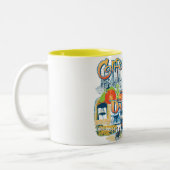 California Dreaming Tweekleurige Koffiemok (Links)