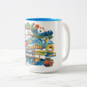 California Dreaming Tweekleurige Koffiemok (Voorkant rechts)