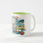California Dreaming Tweekleurige Koffiemok (Voorkant rechts)