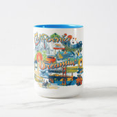 California Dreaming Tweekleurige Koffiemok (Center)