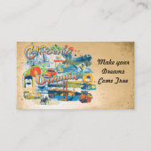 California Dreaming Visitekaartje (Achterkant)