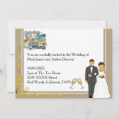 California Dreaming Wedding Invitation Kaart (Voorkant)