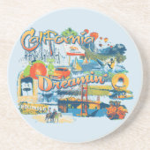 California Dreaming Zandsteen Onderzetter (Voorkant)