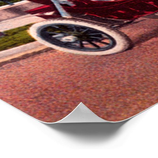 California Driving, Vintage Car Poster (Hoek)