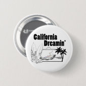 California Droin' Ronde Button 5,7 Cm (Voorkant /achterkant)
