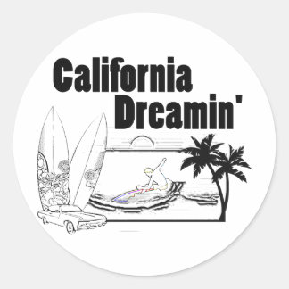 California Droin' Ronde Sticker
