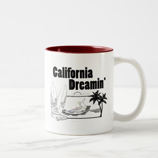 California Droin' Tweekleurige Koffiemok (Rechts)