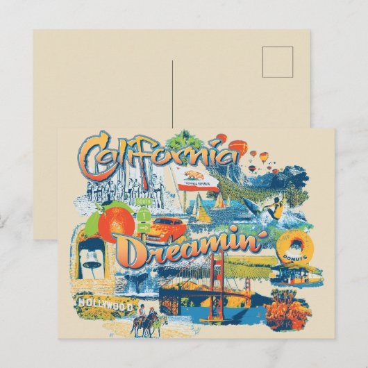 California Dromen Briefkaart (Voorkant / Achterkant)