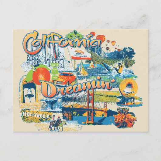 California Dromen Briefkaart (Voorkant)
