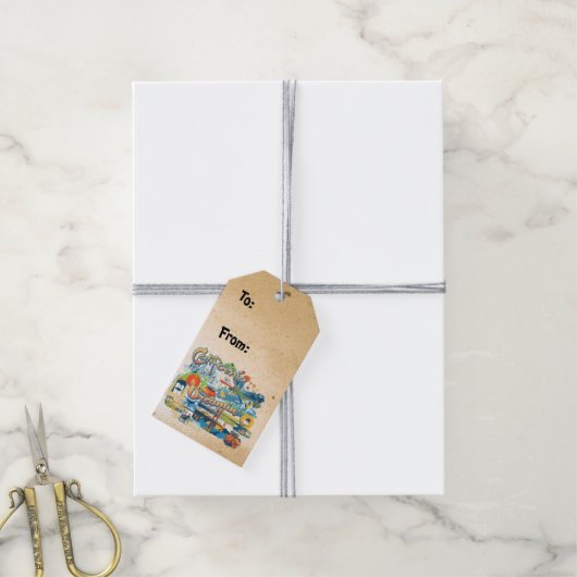 California Dromen Cadeaulabel (Met Touw)