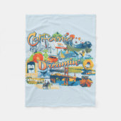 California Dromen Fleece Deken (Voorkant)