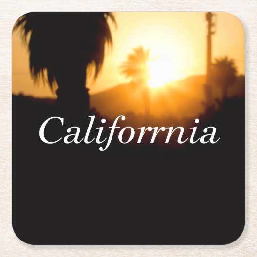 California Dromen Kartonnen Onderzetters (Voorkant)
