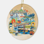 California Dromen Keramisch Ornament (Links)