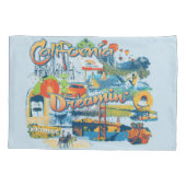 California Dromen Kussensloop (Achterkant-Links)