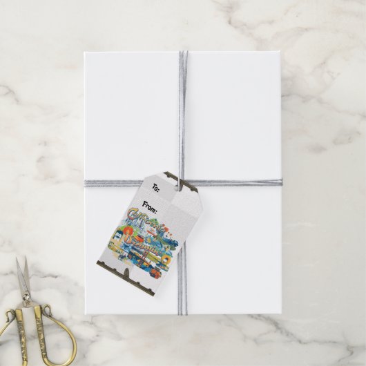 California Dromen met Nevel Filter Cadeaulabel (Met Touw)