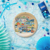 California Dromen Papieren Bordje (Feest)