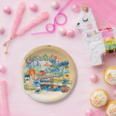 California Dromen Papieren Bordje (Feest)