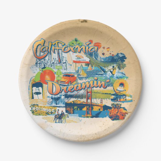 California Dromen Papieren Bordje (Voorkant)