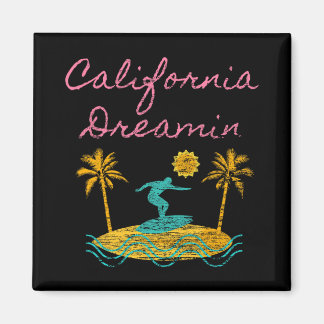 California Droom Surfing Retro Dromen Magneet