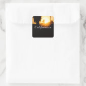 California Droom Vierkante Sticker (Tas)