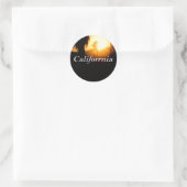 California Droomster Ronde Sticker (Tas)