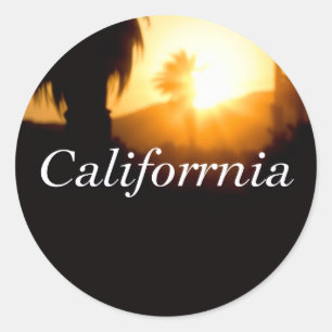 California Droomster Ronde Sticker