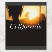 California Droomster Wijn Etiket (Enkel label)
