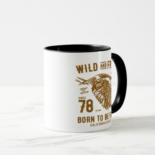 California Eagle Wild & Free Mok (Voorkant rechts)