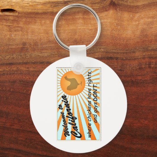 California Equal Rights Sleutelhanger (Voorkant)