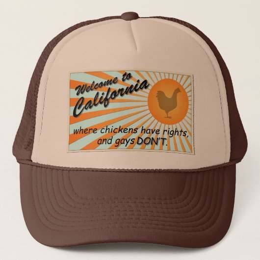 California Equal Rights Trucker Hat Trucker Pet (Voorkant)