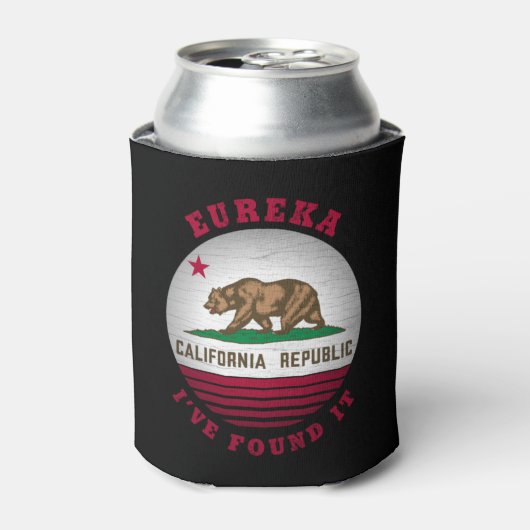 CALIFORNIA EUREKA STATE FLAG BLIKJESKOELER (Blikje Voorkant)