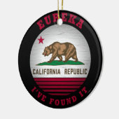 CALIFORNIA EUREKA STATE FLAG KERAMISCH ORNAMENT (Links)