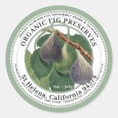 California Fig Pslaat  Fig Label (Voorkant)