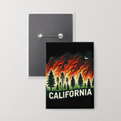 CALIFORNIA FIRE SLEUTELHANGER BUTTON (Voorkant / Achterkant)
