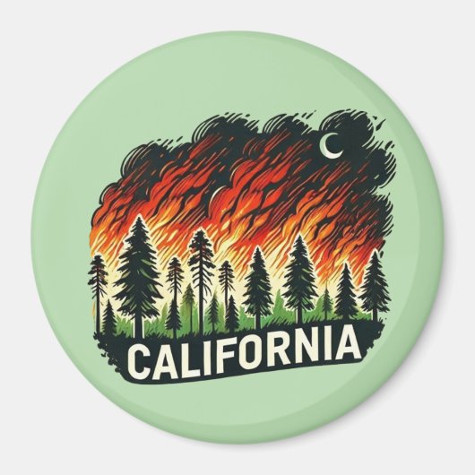 CALIFORNIA FIRE SLEUTELHANGER MAGNEET (Voorkant)
